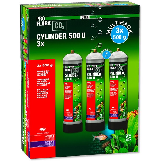 JBL ProFlora CO2 Cylinder 500 U 3x