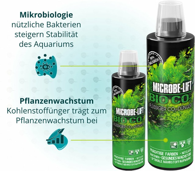 Dieses Bild zeigt die Eigenschaften von Arka Bio - Co2 - Flüssiger Kohlenstoffdünger